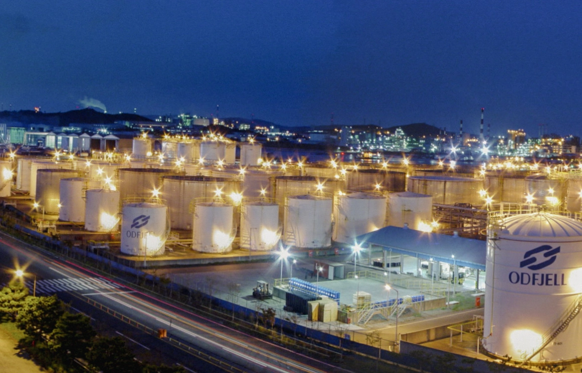 Panoramic view at night